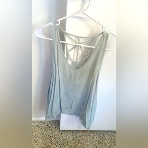 Glamorous Light Blue Strappy Tank Top
